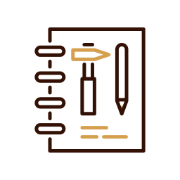 Cuaderno de carpintería icono